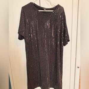 Forever 21 black sequin dress 2X